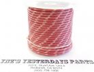 14ga, OVERSTOCK, Lacquer Coated Cloth Braided Wire, Red / White 2X (No Space)