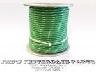 16ga, OVERSTOCK, Lacquer Coated Cloth Braided Wire, Green / White