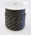 18ga, OVERSTOCK, Black/Yellow XT, Lacquer Coated Cloth Braided Wire